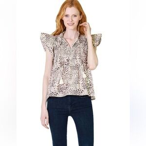 Sea New York - Flutter Sleeve Top